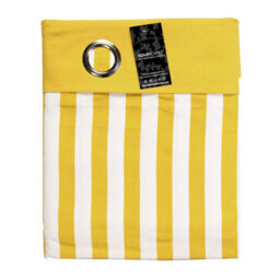 Homescapes Thick Yellow Stripe Ready Made Eyelet Curtain Pair, 117 X 137 Cm Drop - thumbnail 4