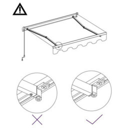 Berkfield Manual Retractable Awning 450X300 Cm Anthracite - thumbnail 7