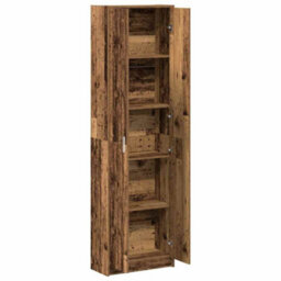 Walplus Wardrobe With Shelf Old Wood 55 X 25 X 189 Cm Engineered Wood - thumbnail 5