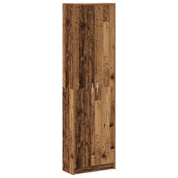 Walplus Wardrobe With Shelf Old Wood 55 X 25 X 189 Cm Engineered Wood - thumbnail 2