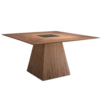 Angel Cerda Elegant Square Walnut Dining Table For Modern Homes - image 1
