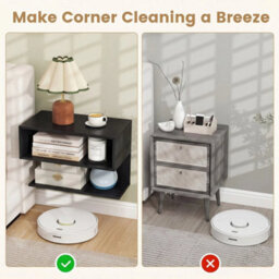2 Pcs Floating Nightstand Modern Wall Mounted Bedside Table With Storage Shelves - thumbnail 4