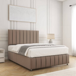 Bsspoke Sierra Divan Bed Mink Plush Velvet With 24Inch Headboard & Footboard No Drawers No Mattress In 3Ft 4Ft 4Ft 5Ft 6Ft - thumbnail 3
