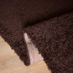 "Bravich Chocolate Brown Thick Shaggy Rug - California - 80X150Cm (2'8""x5')" - thumbnail 4