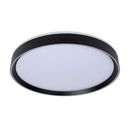 Lucide Nuria Modern Flush Ceiling Light 50Cm - Led Dim. - 1X36W 2700K - 3 Stepdim - Black - thumbnail 3