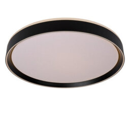 Lucide Nuria Modern Flush Ceiling Light 50Cm - Led Dim. - 1X36W 2700K - 3 Stepdim - Black - thumbnail 6