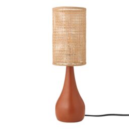 GoodHome Tertrez Conical Matt Terracotta Table Lamp - thumbnail 3
