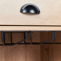 Wyld And Coco Everwood Sideboard Light Brown Particle Board 1 Drawer 2 Shelves Wall-Mountable - thumbnail 8
