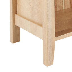 Wyld And Coco Everwood Sideboard Light Brown Particle Board 1 Drawer 2 Shelves Wall-Mountable - thumbnail 9