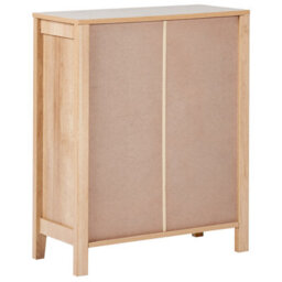 Wyld And Coco Everwood Sideboard Light Brown Particle Board 1 Drawer 2 Shelves Wall-Mountable - thumbnail 6