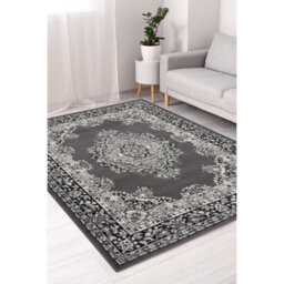 Melrose Colorama Traditional Design Grey Area Livingroom Rug 120/170Cm - thumbnail 4