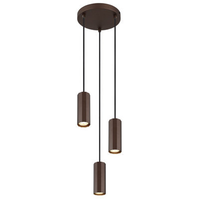 Luminosa Lighting Luminosa James Cluster Pendant Ceiling Light Bronze Colored Matt 3X Gu10 - image 1