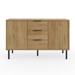 Gfw Nervata Sideboard Oak/black - thumbnail 2