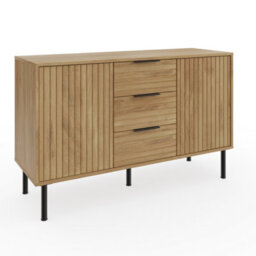 Gfw Nervata Sideboard Oak/black - thumbnail 3