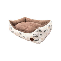 Farmyard Medium Rectangle Dog Bed Reversible Machine Washable Pet Bed 76 Cm Snug & Cosy Pets - thumbnail 3