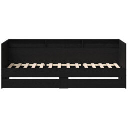 Walplus Daybed Frame With Drawers With Headboard Black Oak 100 X 200 Cm - thumbnail 6