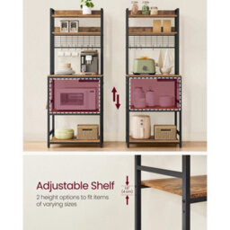 Kitchen Storage Rack With Power Outlet, Coffee Bar - thumbnail 3