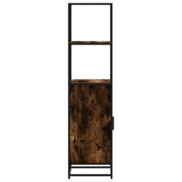 Walplus Highboard Smoked Oak 35.5X35X139 Cm Engineered Wood And Metal - thumbnail 6