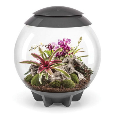 Oase Biorbair 60 Litre Automatic Terrarium In Grey With Led Lighting - image 1