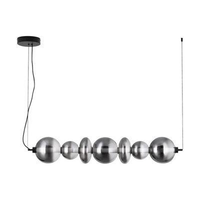Luminosa Lighting Luminosa Bally Bar Pendant Ceiling Light Matt Black, Smokey Grey Triac Dimmable Led 40W 2800Lm 3000K - image 1