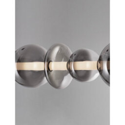 Luminosa Lighting Luminosa Bally Bar Pendant Ceiling Light Matt Black, Smokey Grey Triac Dimmable Led 40W 2800Lm 3000K - thumbnail 5