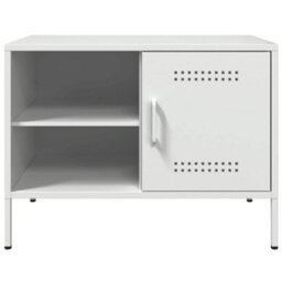 Berkfield Tv Cabinet White 68X39X50.5 Cm Steel - thumbnail 6