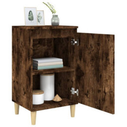 Berkfield Bedside Cabinet Smoked Oak 40X35X70 Cm Engineered Wood - thumbnail 4