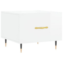 Walplus Coffee Tables 2Pcs High Gloss White 50X50X40 Cm Engineered Wood - thumbnail 5