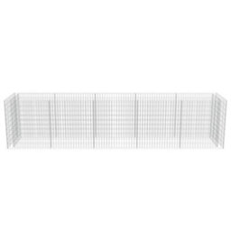 Berkfield Gabion Raised Bed Galvanised Steel 450X90X100 Cm - thumbnail 5