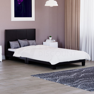 Lassic Vida Designs Lisbon Black 3Ft Single Ukfr Faux Leather Bed Frame - image 1