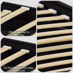 Lassic Vida Designs Lisbon Black 3Ft Single Ukfr Faux Leather Bed Frame - thumbnail 9