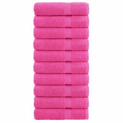 Berkfield Premium Shower Towels Solund 10 Pcs Pink 70X140 Cm 600 Gsm - image 1