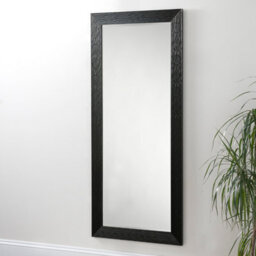Yearn Wave Gloss Black Full Length Mirror 168.5X77Cm