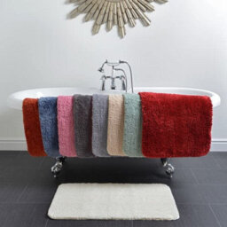 Allure Bath Fashions Deep Pile Microfibre Non Slip Bath Mat Set - Fern Green - thumbnail 6