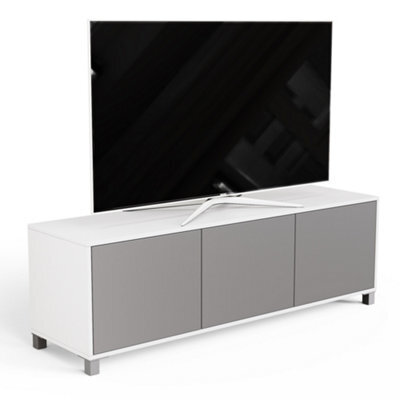 Frank Olsen Grey And White Tv Cabinet With Intelligent Eye And Alexa Or App Operated Led Mood Lighting - image 1