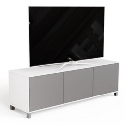 Frank Olsen Grey And White Tv Cabinet With Intelligent Eye And Alexa Or App Operated Led Mood Lighting - thumbnail 1