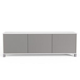 Frank Olsen Grey And White Tv Cabinet With Intelligent Eye And Alexa Or App Operated Led Mood Lighting - thumbnail 4