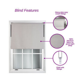 Furnished Blackout Roller Blinds With Metal Fittings- Red Trimmable Blind For Windows And Doors (W)65Cm (L)165Cm - thumbnail 9
