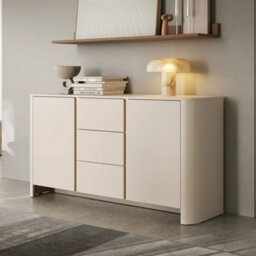 Arte Bari Sideboard Cabinet 168Cm In Cashmere - Modern Handleless Sideboard For Effortless Family Organisation - thumbnail 1
