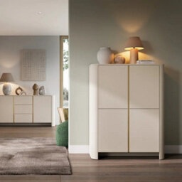 Arte Bari Sideboard Cabinet 168Cm In Cashmere - Modern Handleless Sideboard For Effortless Family Organisation - thumbnail 5
