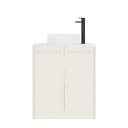 Royal Bathrooms Royal Bathroom Elmore 700mm Classic White Freestanding Countertop Bathroom Vanity Unit 2 Door With Round Basin - thumbnail 7
