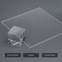 AK Frames 8X8 Clear Acrylic Plexiglass Sheet 5mm Transparent Sheet - thumbnail 4