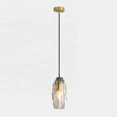 Nordic Brass Crystal Chandelier Luxury Pendant Light Ceiling Hanging Lamp Modern Gold Light For Living Dining Room - image 1