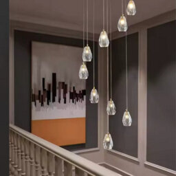 Nordic Brass Crystal Chandelier Luxury Pendant Light Ceiling Hanging Lamp Modern Gold Light For Living Dining Room - thumbnail 7