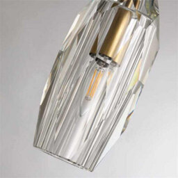 Nordic Brass Crystal Chandelier Luxury Pendant Light Ceiling Hanging Lamp Modern Gold Light For Living Dining Room - thumbnail 2