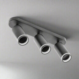 CGC Lighting Cgc Solis Black Triple Gu10 Ceiling Spotlight With Halo Ring Adjustable Spot Bar - thumbnail 1