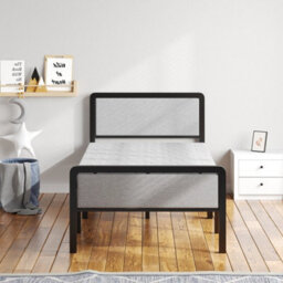 3Ft Single Folding Bed Home Office Guest Bed Platform With Headboard Footboard - thumbnail 5