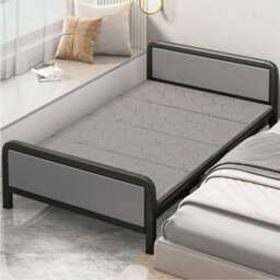 3Ft Single Folding Bed Home Office Guest Bed Platform With Headboard Footboard - thumbnail 6