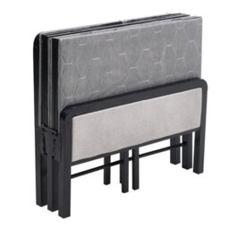 3Ft Single Folding Bed Home Office Guest Bed Platform With Headboard Footboard - thumbnail 4