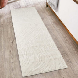 Hamilton Modern Metallic Sheen Area Rug - Marble Inspired Design Cream 80Cm X 150Cm - thumbnail 6